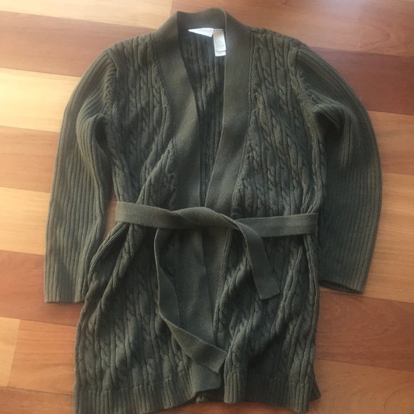 Cable Knit Wrap sweater - Picture 1 of 4